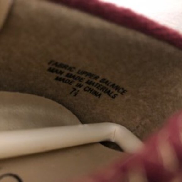 Coldwater Creek Velvet Fabric Embellished Ballet Flats, 7.5 NEW - Picture 6 of 7